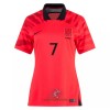 Officiële Voetbalshirt Zuid-Korea H M SON 7 Thuis WK 2022 - Dames